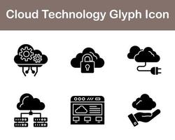 Cloud Technology Vector Icon Set