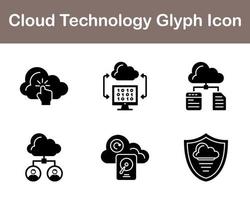 Cloud Technology Vector Icon Set