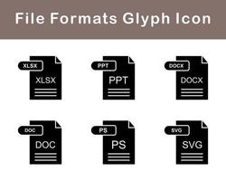 archivo formatos vector icono conjunto