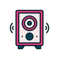 icono de altavoz para su sitio web, móvil, presentación y diseño de logotipo. vector