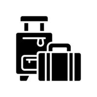 luggage icon for your website, mobile, presentation, and logo design. vector