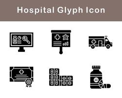 hospital vector icono conjunto