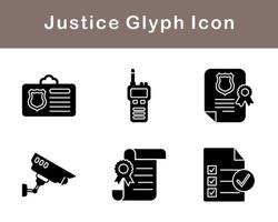 Justice Vector Icon Set