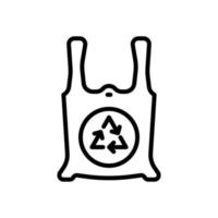 eco plastic bag icon for your website design, logo, app, UI. vector