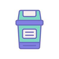 trash bin icon for your website design, logo, app, UI. vector