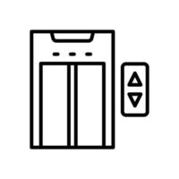 elevator icon with line style vector