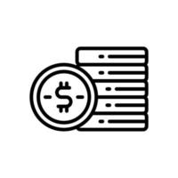 coin icon for your website, mobile, presentation, and logo design. vector