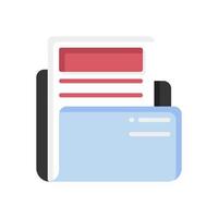 icono de carpeta para el diseño de su sitio web, logotipo, aplicación, ui. vector