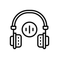 headphone icon for your website, mobile, presentation, and logo design. vector