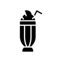 milkshake icon for your website design, logo, app, UI. vector