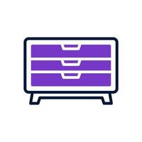 chest of drawer icon for your website design, logo, app, UI. vector