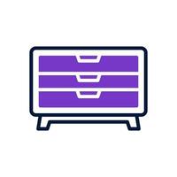 chest of drawer icon for your website design, logo, app, UI. vector