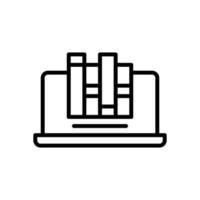 en línea biblioteca icono para tu sitio web diseño, logo, aplicación, ui vector