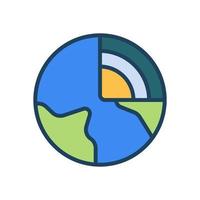 earth icon for your website design, logo, app, UI. vector