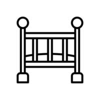 baby crib icon for your website design, logo, app, UI. vector