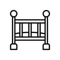 baby crib icon for your website design, logo, app, UI. vector