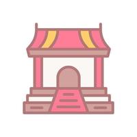 templo icono para tu sitio web diseño, logo, aplicación, ui vector