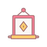 paper scroll icon for your website design, logo, app, UI. vector
