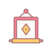 paper scroll icon for your website design, logo, app, UI. vector