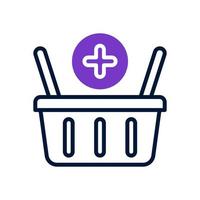 add to basket icon for your website design, logo, app, UI. vector