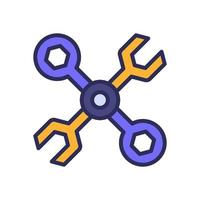 wrench icon for your website, mobile, presentation, and logo design. vector