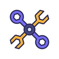 wrench icon for your website, mobile, presentation, and logo design. vector