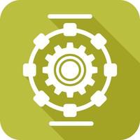 icono de vector de proceso automatizado