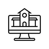 en línea educación icono para tu sitio web diseño, logo, aplicación, ui vector