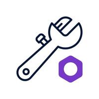 adjustable wrench icon for your website, mobile, presentation, and logo design. vector