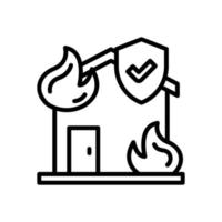 house fire icon for your website, mobile, presentation, and logo design. vector