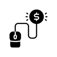 pay per click icon for your website design, logo, app, UI. vector