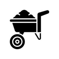 wheelbarrow icon for your website design, logo, app, UI. vector