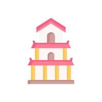 pagoda icon for your website design, logo, app, UI. vector