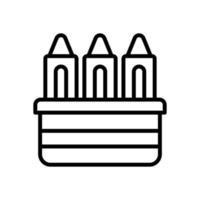 crayon icon for your website design, logo, app, UI. vector