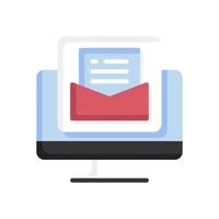 icono de correo electrónico para el diseño de su sitio web, logotipo, aplicación, interfaz de usuario. vector