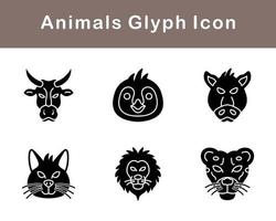 animales vector icono conjunto