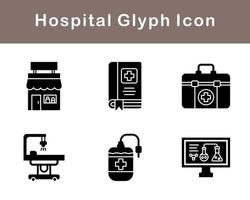 hospital vector icono conjunto