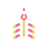firecracker icon for your website design, logo, app, UI. vector