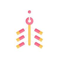 firecracker icon for your website design, logo, app, UI. vector