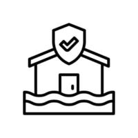 flood protection icon for your website, mobile, presentation, and logo design. vector