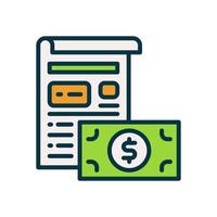 invoice icon for your website, mobile, presentation, and logo design. vector