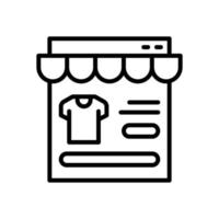 en línea tienda icono para tu sitio web diseño, logo, aplicación, ui vector