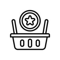 shopping basket icon for your website, mobile, presentation, and logo design. vector