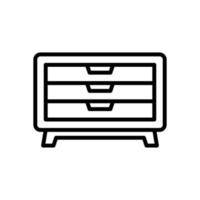 chest of drawer icon for your website design, logo, app, UI. vector