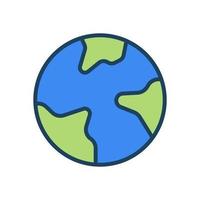 earth icon for your website design, logo, app, UI. vector