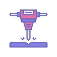 jackhammer icon for your website design, logo, app, UI. vector