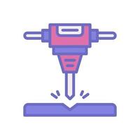 jackhammer icon for your website design, logo, app, UI. vector