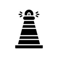 traffic cone icon for your website design, logo, app, UI. vector