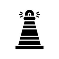 traffic cone icon for your website design, logo, app, UI. vector