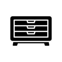 chest of drawer icon for your website design, logo, app, UI. vector
